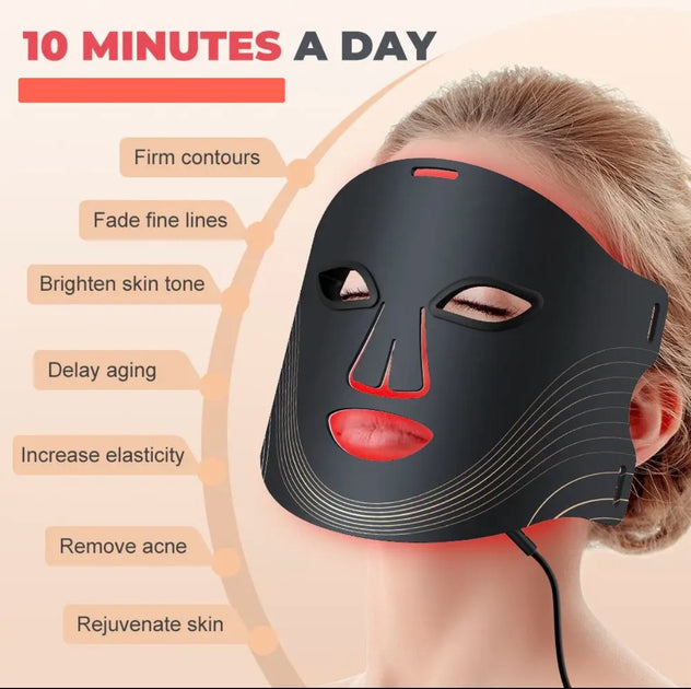 Face Glow LED Therapy Mask (black) £128.75 Reduced from £180 128.75 - Image 3
