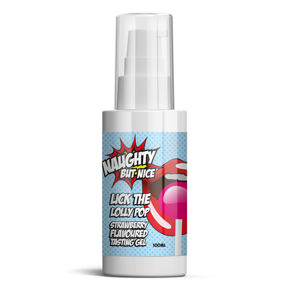 Lick Lolly Pop Strawberry Flavours Tasting Gel